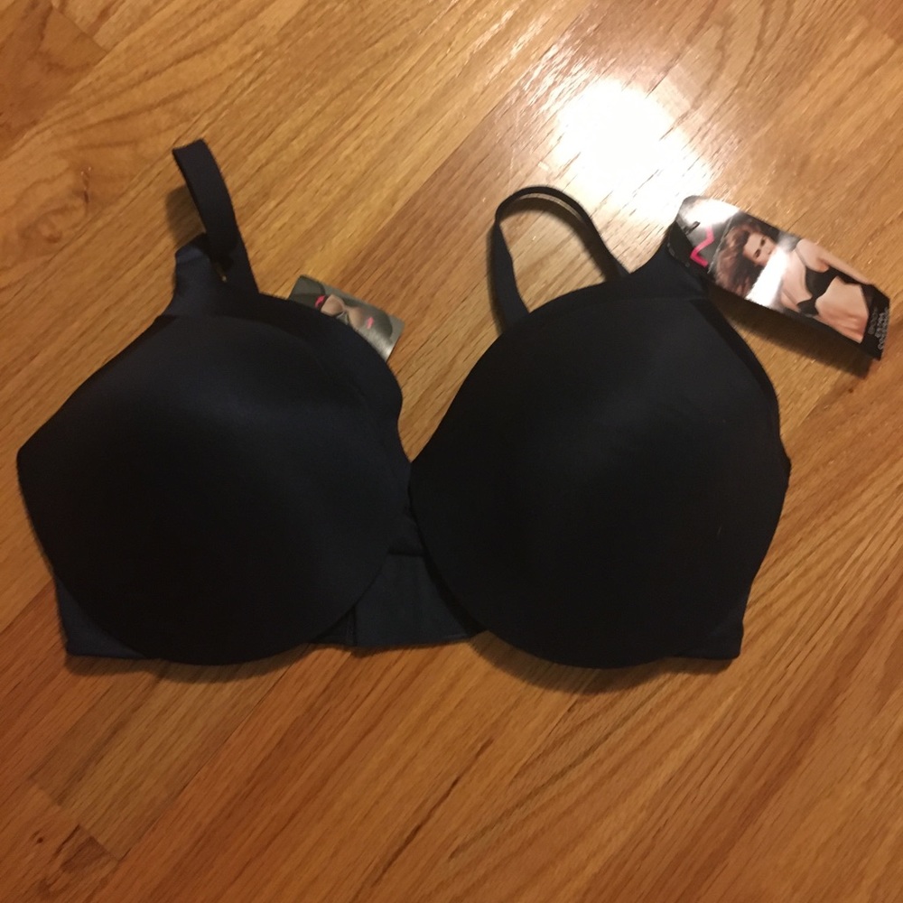 Blue padded wire bra size 38DD